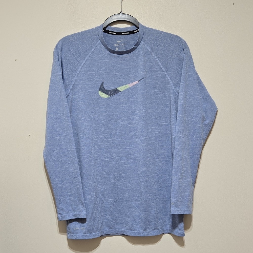 Nike Swim Men's Blue Long Sleeve Tee